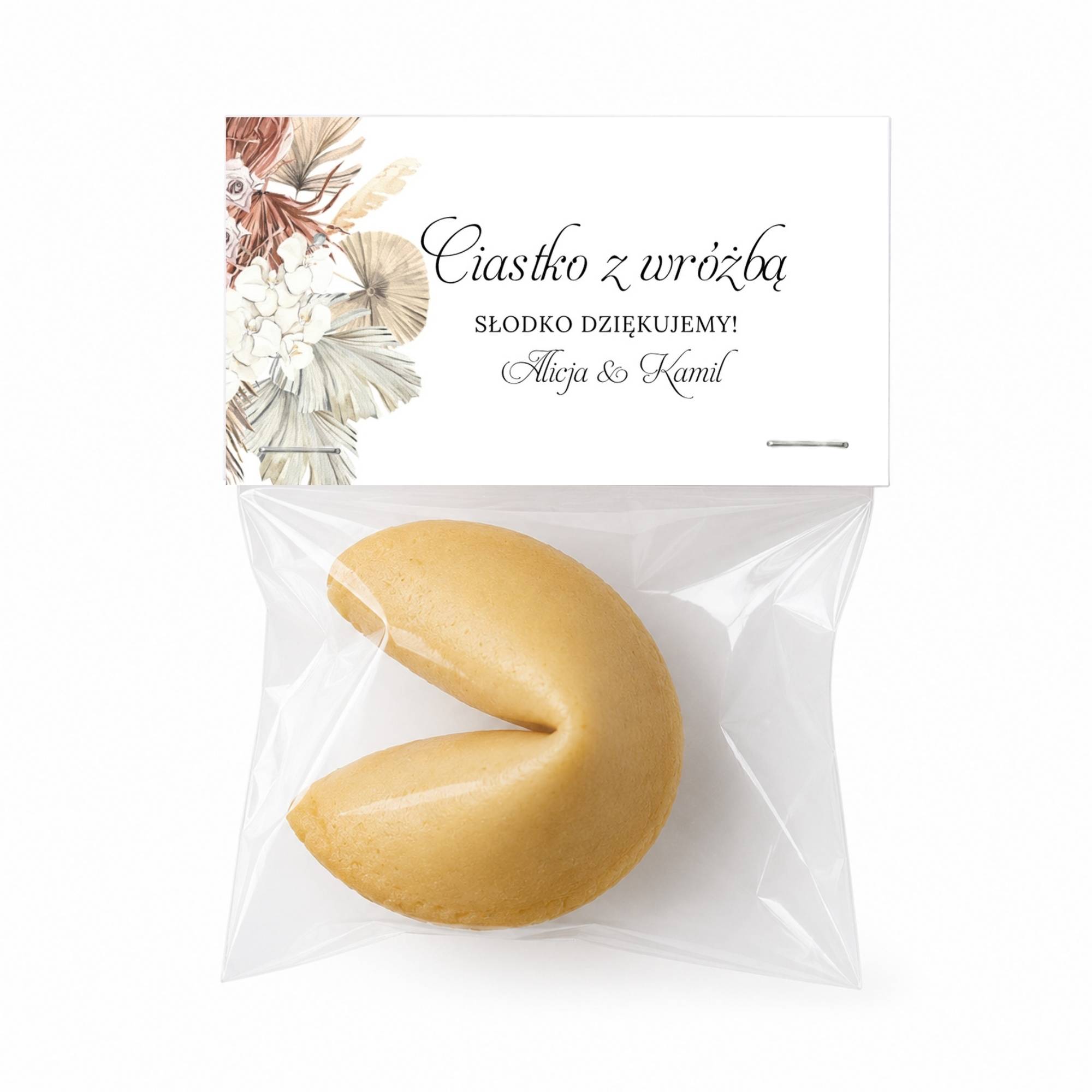 Ciasteczko z Wróżbą Kwiaty Boho Personalizowane - 014