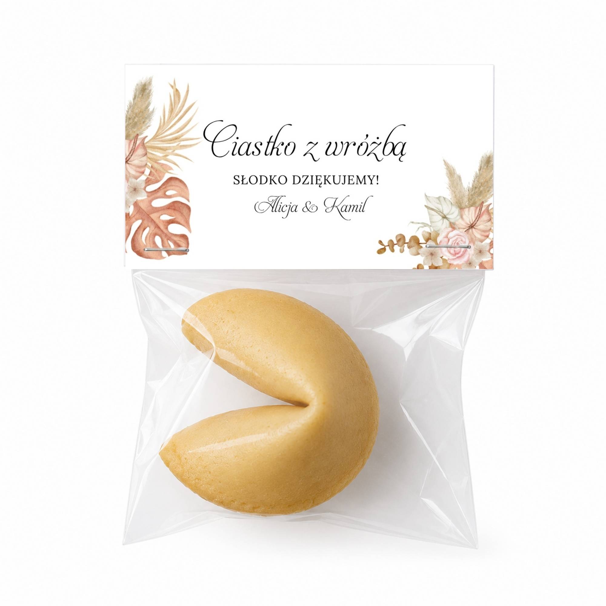 Ciasteczko z Wróżbą Kwiaty Boho Personalizowane - 022