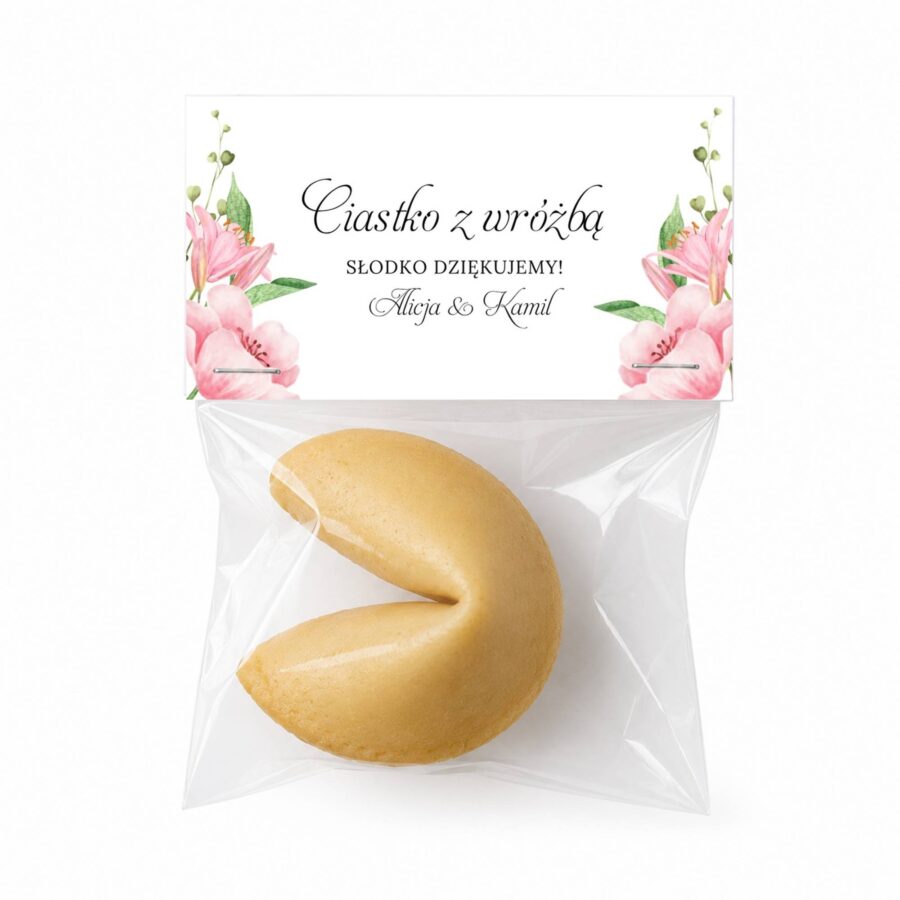 Ciasteczko z Wróżbą Kwiaty Personalizowane - 004