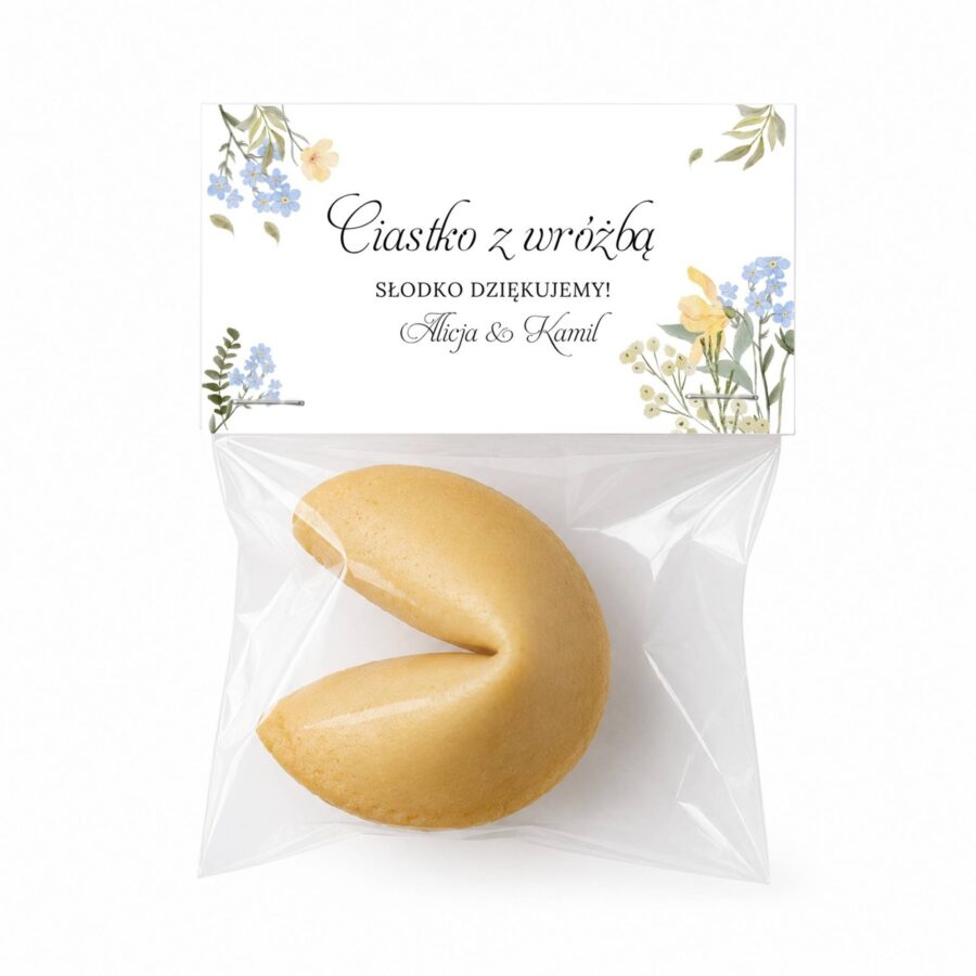 Ciasteczko z Wróżbą Kwiaty Personalizowane - 008